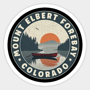 Mount Elbert Forebay Colorado Sunset Sticker